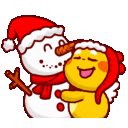 Snowman Hug emoji