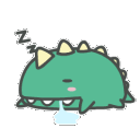 Dinosaur Sleep emoji