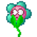 Embarrassed Flower emoji