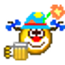 Cheers Clown emoji