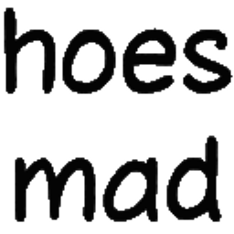 Hoes Mad Text emoji
