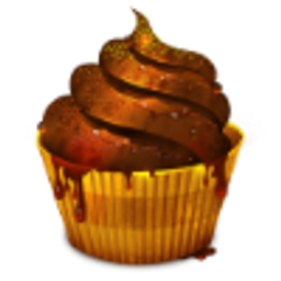 Chocalate Cupcake emoji