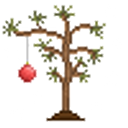 Xmas Tree Charlie Brown emoji
