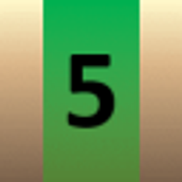 Number 5 Green Square emoji