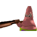 Patrick Shooting Confused emoji