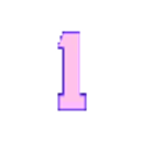 Number One Purple emoji