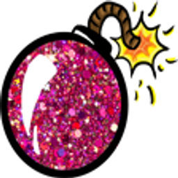 Glitter Bomb emoji