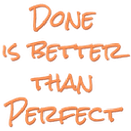 Done Is Better Than Perfect emoji