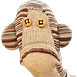 Sock Puppet Button Eyes emoji