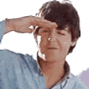 Paul Beatles Waving emoji