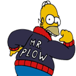 Homer Mr Plow Simspsons emoji