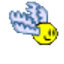 Flying emoji