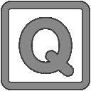 Q Neon emoji