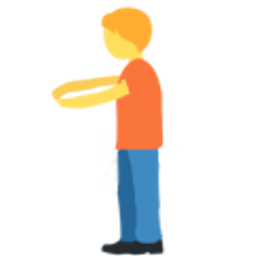 Socialdistancinghugright emoji