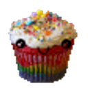 Cupcake Leaving emoji