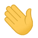 Wave Hand Motion emoji