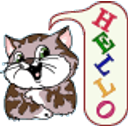 Hello Cat emoji