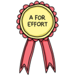 A For Effort emoji