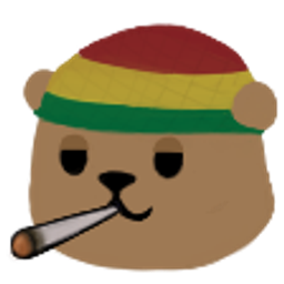 Rasta Bear emoji