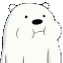 Polarbear Chewing emoji
