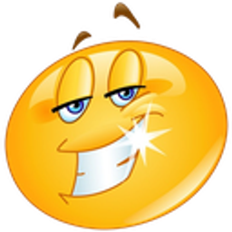 Smug Orange Grin emoji
