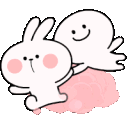 Bunny Ghost Ride emoji