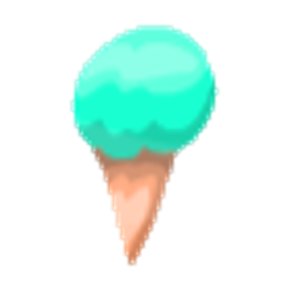 Teal Ice Cream emoji