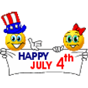 Happy July 4th emoji