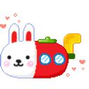 Submarine Bunny emoji