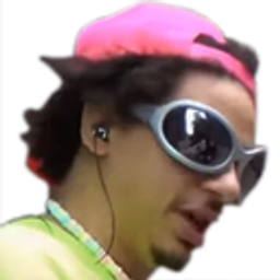 Cool Guy Pink Cap emoji