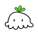 Cute Plant Blob Growth emoji