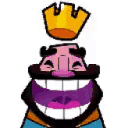 Laughing Clash King emoji