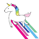 Unicorn Up emoji