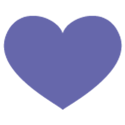 Heart Pantone 2022 Very Peri emoji