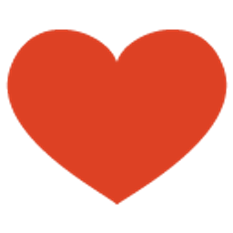 Heart Pantone 2012 Tangerinetango emoji