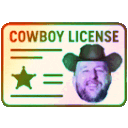 Legendary Cowboy License emoji