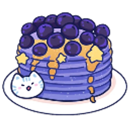 Blueberry Pancakes Starry emoji