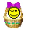 Easter Basket Wink emoji
