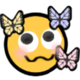 Emoji With Butterflies emoji