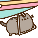 Pusheen Glider emoji