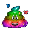 Rainbow Poop emoji