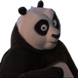Panda Side Eye Skeptical emoji