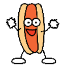 Dance Hotdog emoji