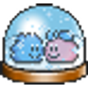 Knuddels Snowglobe Couple emoji