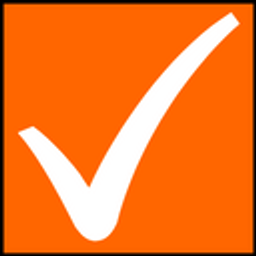 Check Mark White Orange emoji