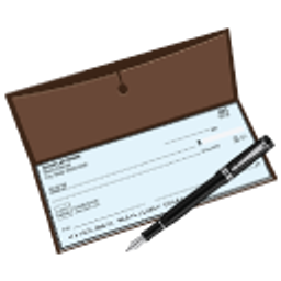 Checkbook emoji