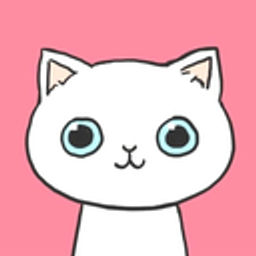 White Cat Big Eyes emoji