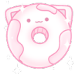 Pink Cat Donut emoji