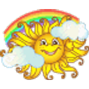 Sun Rainbow emoji