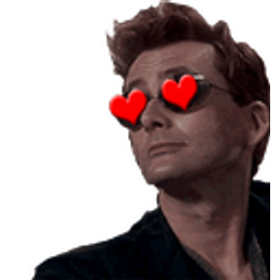 Crowleyhearteeyes Goodomens emoji
